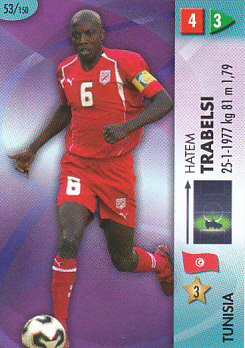 Hatem Trabelsi Tunisia Panini World Cup 2006 #53
